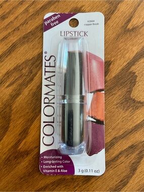 NIP Colormates Lipstick Copper Finish #62664 Paraben Free Vitamin E & Aloe